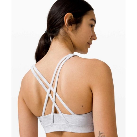 Lululemon Energy Bra High Neck Medium Support Future Oasis Grey Multi Size 10 - Picture 3 of 6